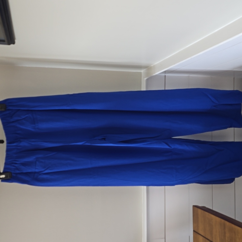 Easel Royal Blue Wide Leg Pants - Picture 5 of 8
